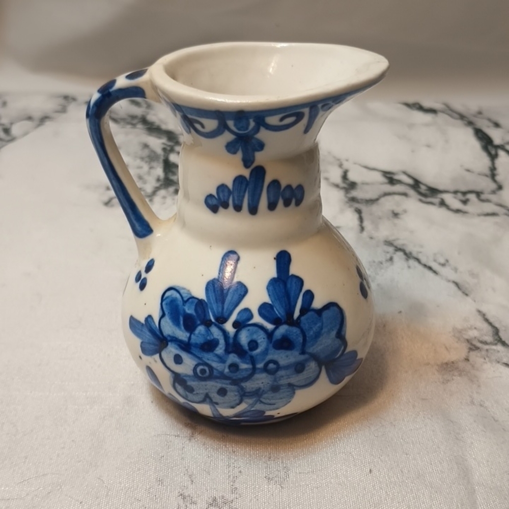 Vintage Blue and White Creamer